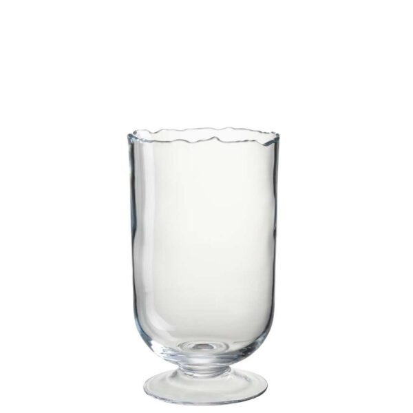 HURRICANE ON FOOT IRREGULAR BORDER GLASS TRANSPARENT SMALL