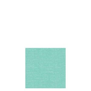 PACK 16 NAPKINS TEXTTILE TOUCH PAPER TURQUOISE SMALL