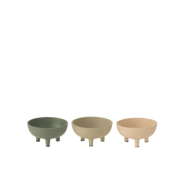BOWLS ROUND ALUMINIUM MIX SMALL ASSORTMENT OF 3