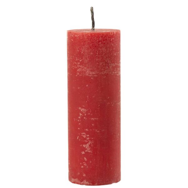 OUTDOOR CANDLE PILLAR PARAFFIN RED EXTRA LARGE-50HOURS