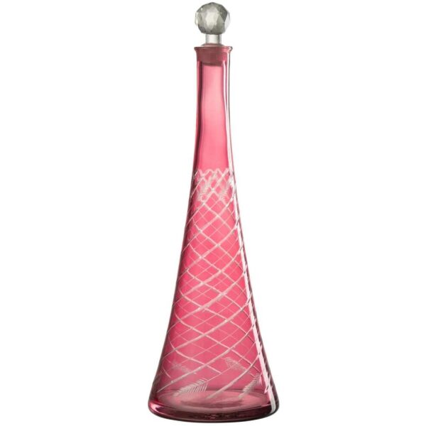 CARAFE STEM GLASS RED