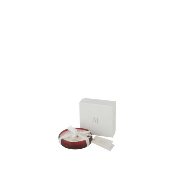 SCENTED CANDLE M-CHIC GLASS RED SMALL-15H