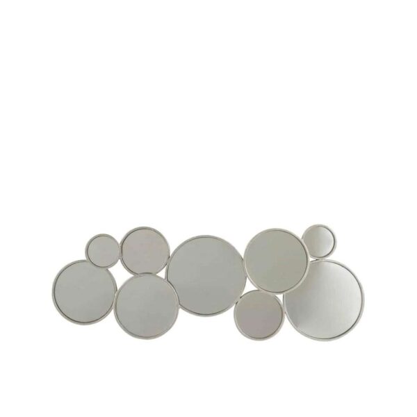 MIRROR  9 CIRCLES METAL SILVER