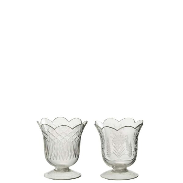 VASE BIEN GLASS TR SMALL ASSORTMENT OF 2