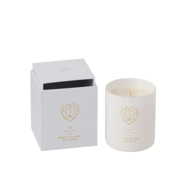 SCENTED CANDLE ASTRO  LEO WHITE-50H