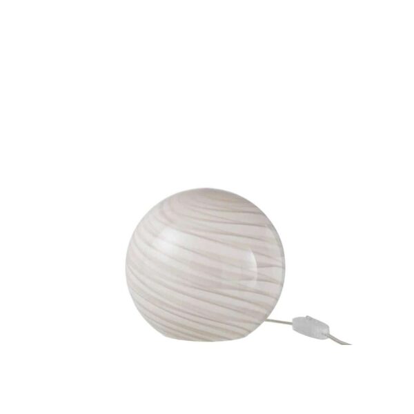 LAMP DANY STRIPES ROUND GLASS GREY SMALL