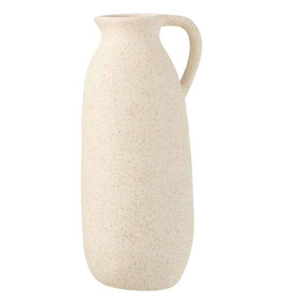 VASE JUG CERAMIC BEIGE LARGE
