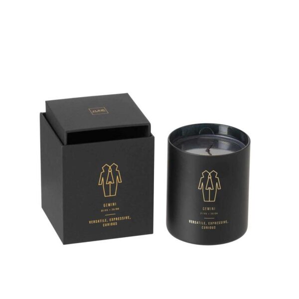 SCENTED CANDLE ASTRO  GEMINI BLACK-50H