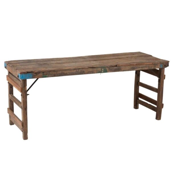 CONSOLE AGED RECYCLED WOOD BROWN