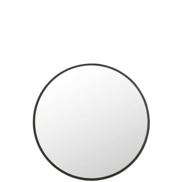 MIRROR ROUND MATT BLACK EXTRA LARGE