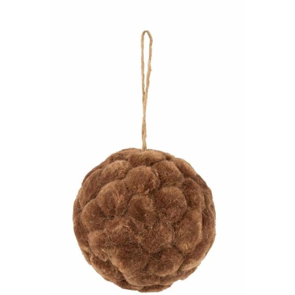 BAUBLE HANGER DECO MOSS RUST BROWN MEDIUM