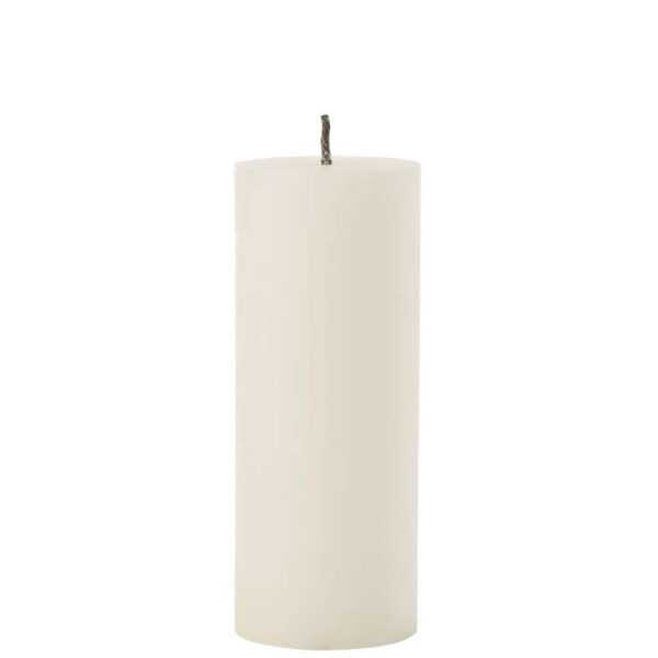 OUTDOOR CANDLE PILLAR PARAFFIN WHITE LARGE-45HOURS