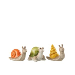 SNAIL+TURTLE CERAMIC MIX ASSORTMENT OF 3