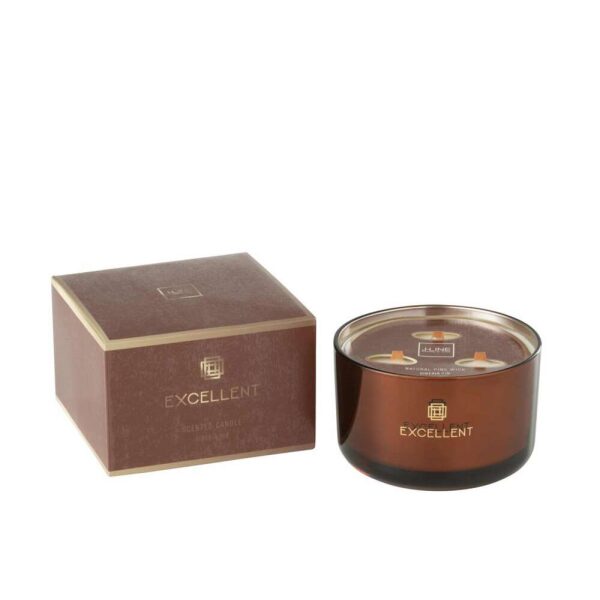 SCENTED CANDLE EXCELLENT SIBERIA FIR BROWN LARGE-40U