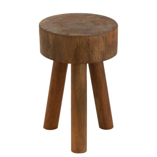 STOOL BOBY RECYCLED WOOD NATURAL