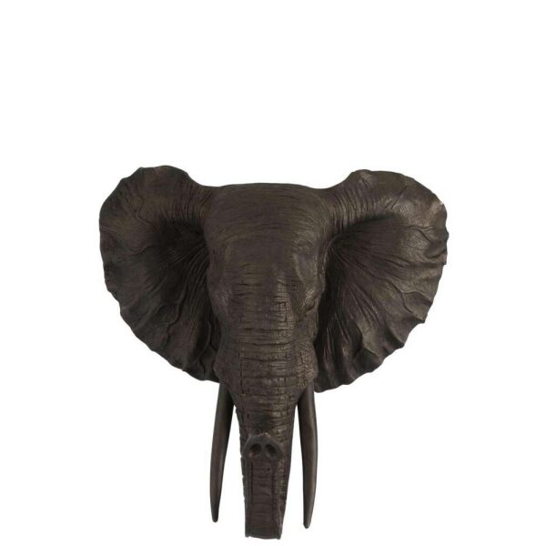 ELEPHANT HANGING POLY BROWN