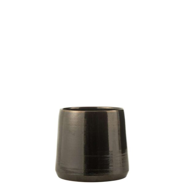 FLOWERPOT ROUND TERRA SHINY BRONZE EXTRA LARGE