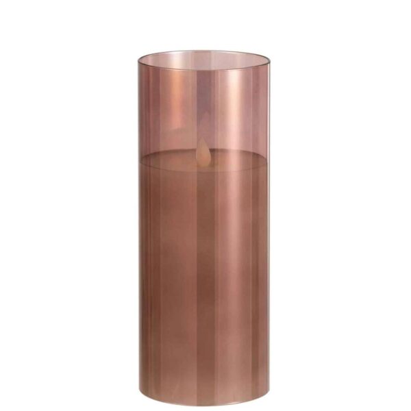 LEDLAMP SHINING GLASS BROWN LARGE