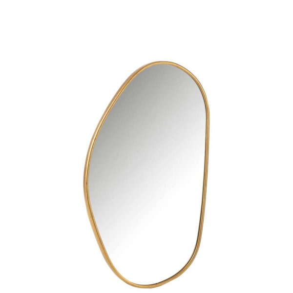 MIRROR ABSTRACT MDF/GLASS GOLD  LARGE