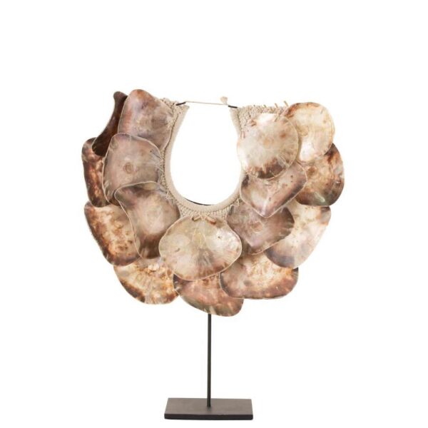 NECKLACE+STAND LISA DECO SHELLS PURPLE