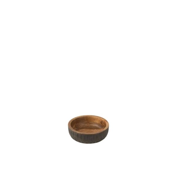BOWL MANGO WOOD BROWN/BLACK SMALL