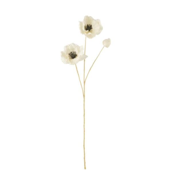 POPPY SPRAY ARTIFICIAL WHITE