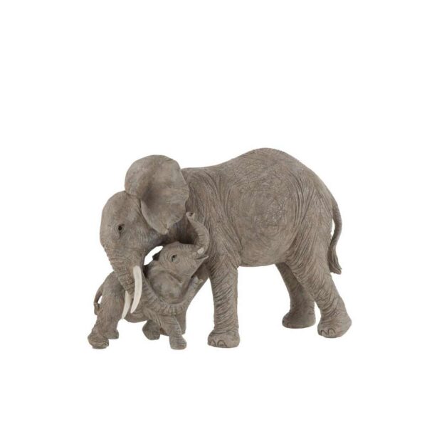 ELEPHANT TEDDYBEAR POLY GREY
