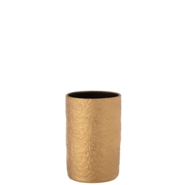 VASE GATSBY CERAMIC GOLD SMALL