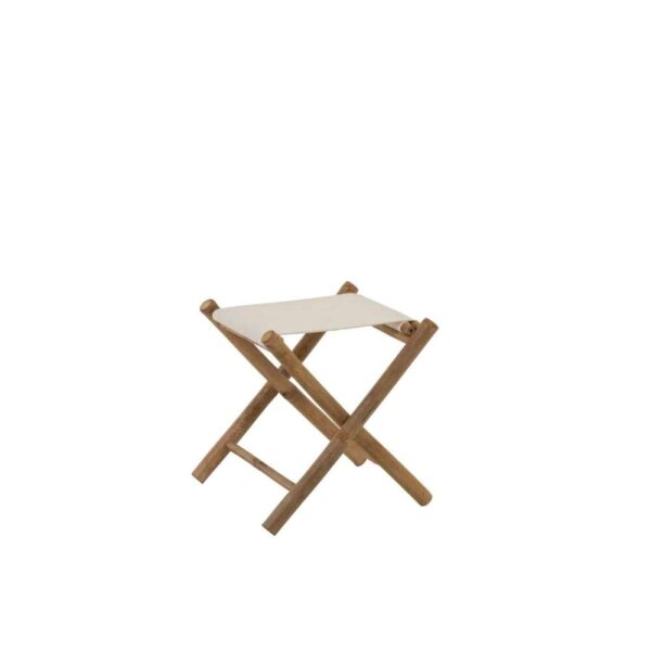 CHAIR PLIABLE BAMBOO+TEXTILE NATURAL/WHITE