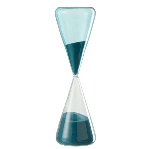 HOURGLASS GLASS BLUE LARGE