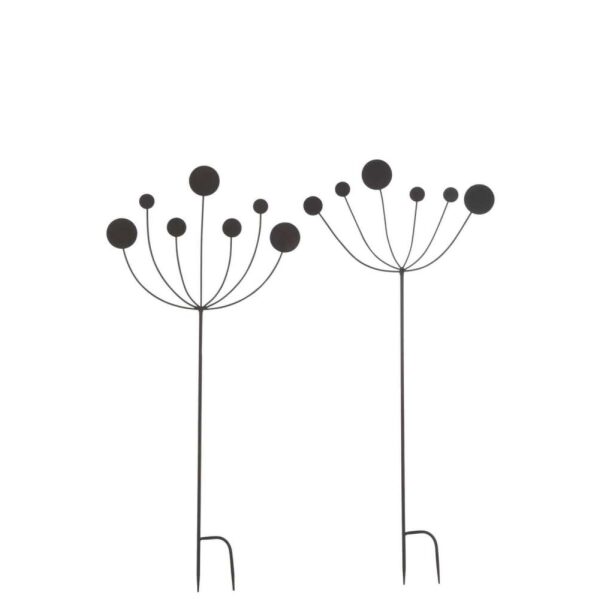 DECORATION GARDEN ABSTRACT IRON BLACK LARGE ASSORTMENT OF 2