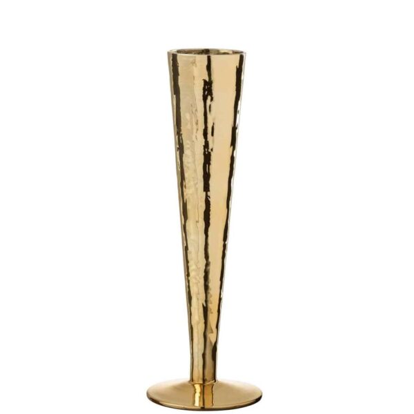 CHAMPAGNE GLASS IRREGULAR GLASS GOLD