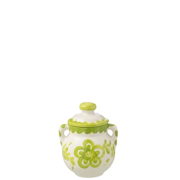 JAR GRANADA CERAMIC WHITE/GREEN