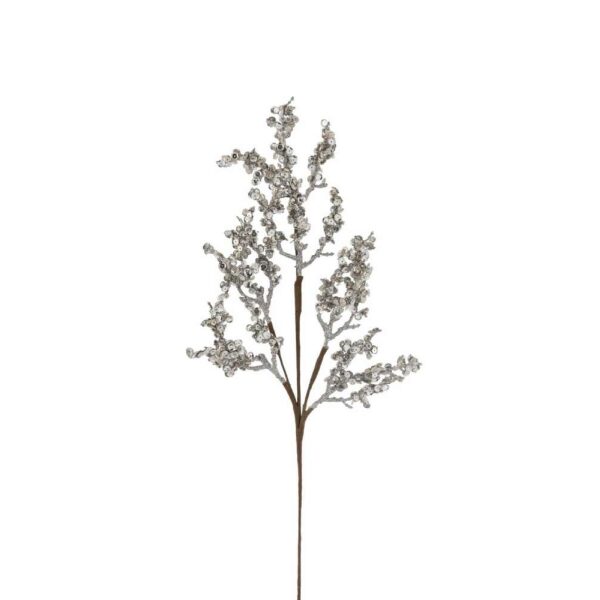 BRANCH PEARLS GLITTER PLASTIC WHITE NACRE