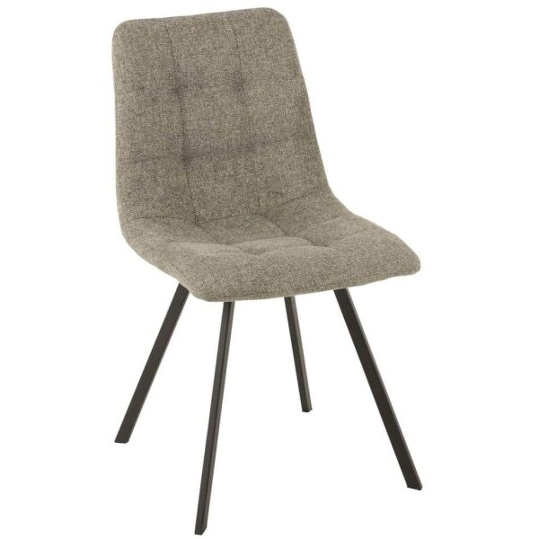 CHAIR BABETTE TEXTILE/METAL GREY