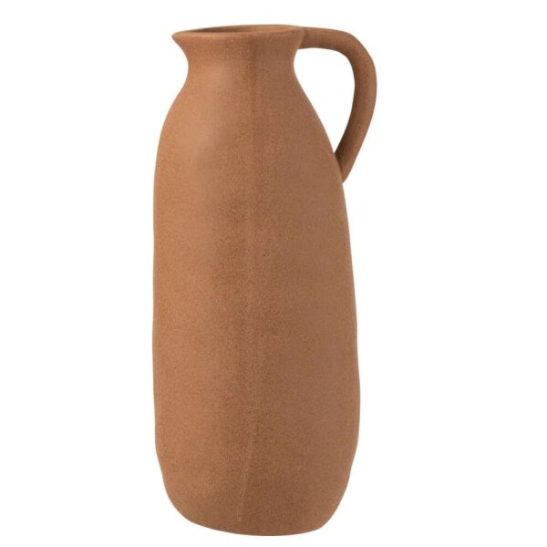 VASE JUG CERAMIC BROWN LARGE