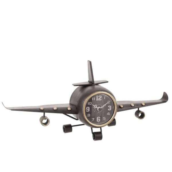 CLOCK PLANE MET ANT GREY/GOLD
