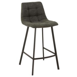 BARSTOOL STEPHANE  TEXTILE/METAL DARK GREY