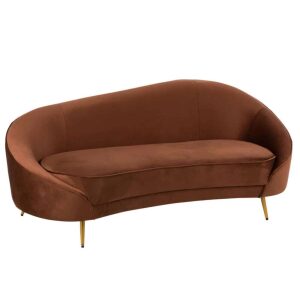 SOFA ELISABETH TEXTILE/METAL BROWN