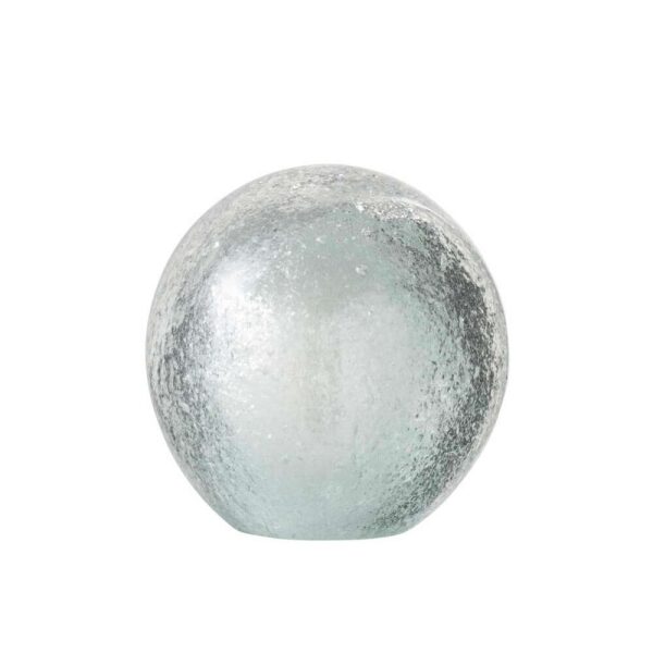 PAPERWEIGHT FLAKES GLASS SILVER/TRANSPARENT LARGE