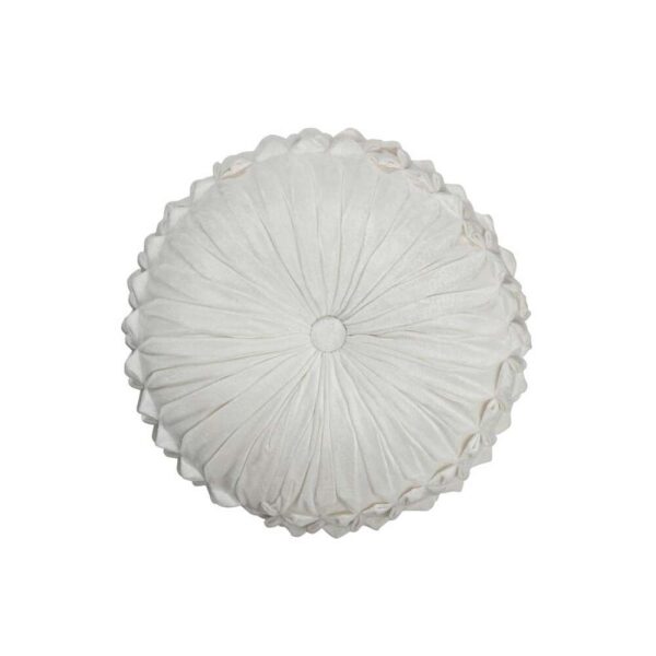 CUSHION VIVA ROUND POLYESTER WHITE