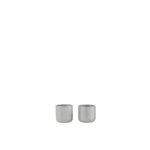 FLOWERPOT GEN CERAMIC GREY EXTRA SMALL ASSORTMENT OF 2
