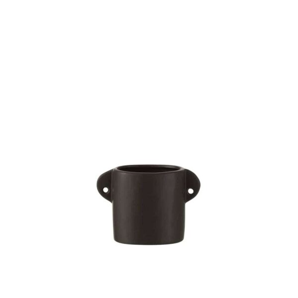 POT RENAISSANCE CERAMIC BLACK