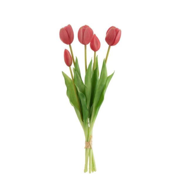BOUQUET TULIPS 5PIECES PU BRIGHT PINK MEDIUM