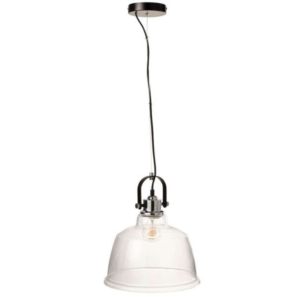 HANGING LAMP MAGALI STEEL/GLASS TRANSPARENT