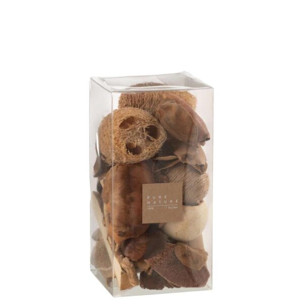 BOX DRIED NUTS BROWN