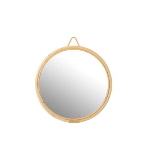 MIRROR ROUND WOOD/RATTAN NATURAL