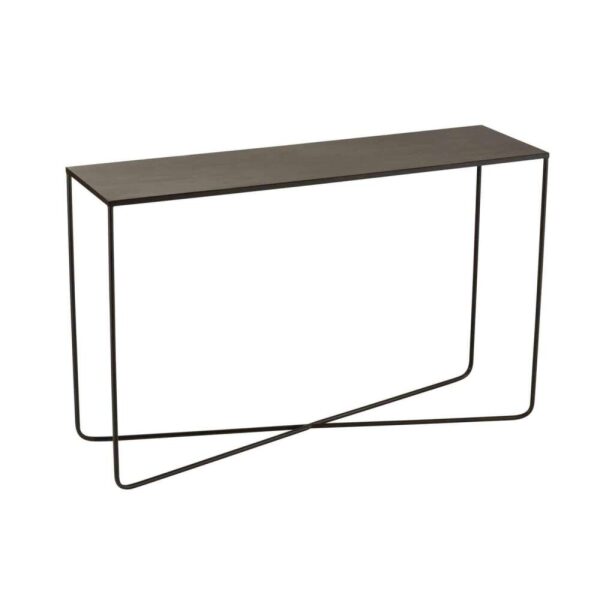 CONSOLE RECTANGLE CROSS FRAME METAL BLACK