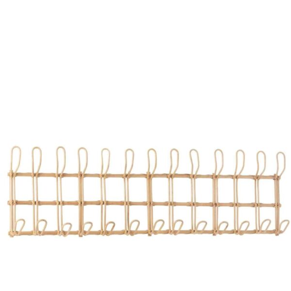 COATRACK ELLEN 12 HOOKS RATTAN NATURAL