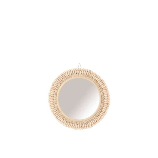 MIRROR MONA SHELLS LIGHT ROSE LARGE